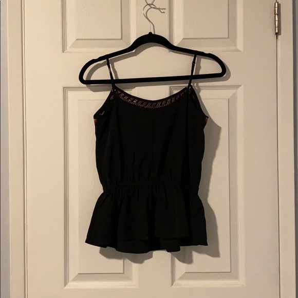 Abercrombie & Fitch Embroidered Peplum Cami (XS) - Picture 2 of 2